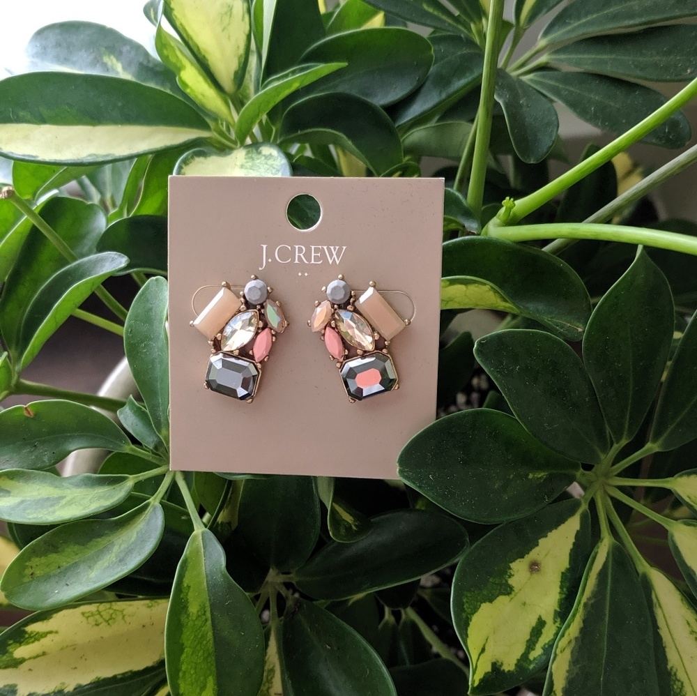 JCrew costume gemstone earrings